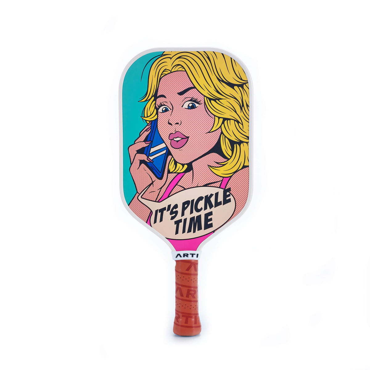 ARTI 16mm T700 Carbon Fiber Kristen & Kristy "IT'S PICKLE TIME" Pickleball Paddle