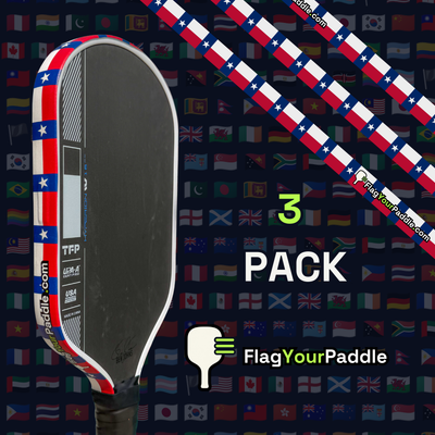 Texas Flag Pickleball Edge Guard Tape — 3 Pack