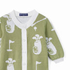 Golf Baby Knit Button Romper