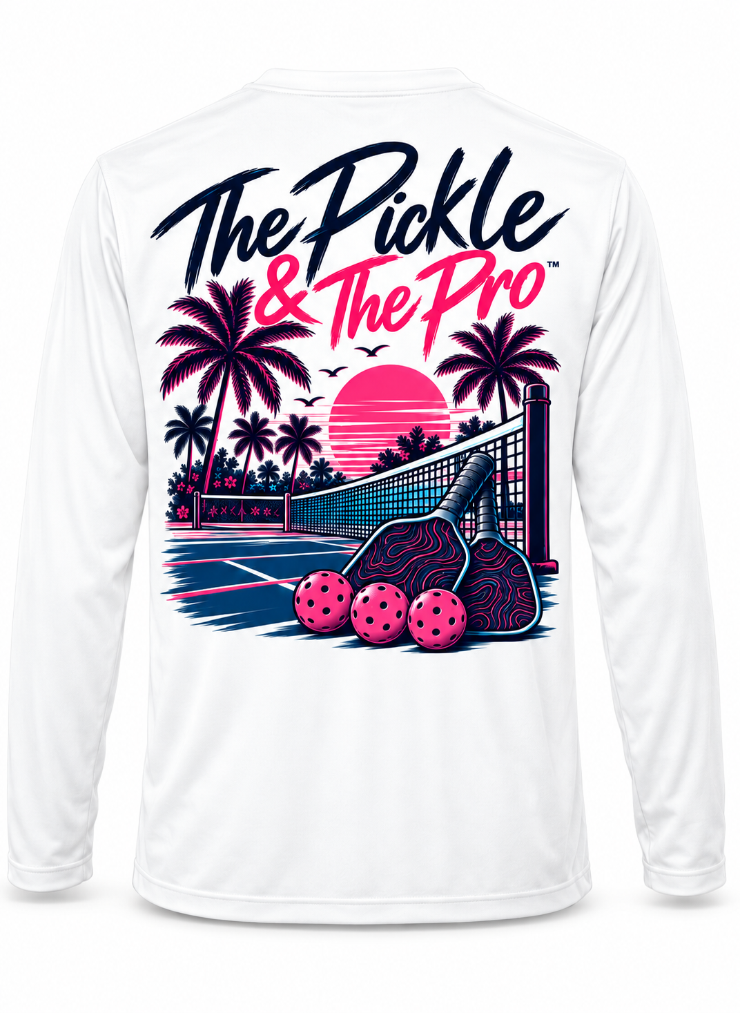 Sunset Rally Pickleball Performance Shirt | The Pickle & The Pro